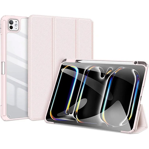 Чехол-книжка Dux Ducis Toby Series With Pencil Holder для Apple iPad Pro 11" M4 (2024) Pink