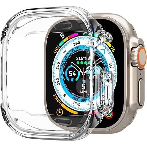 Чехол Spigen Ultra Hybrid для Apple Watch Ultra 49mm Crystal Clear (ACS05459)