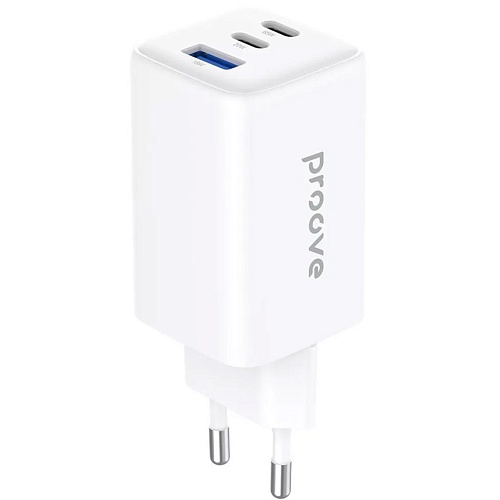 Мережевий зарядний пристрій Proove Pocket GaN 65W 2 USB-C/USB-A White (WCPG65121202) - придбати в Дніпрі, Україні: ціна, характеристики | інтернет-магазин TOUCH