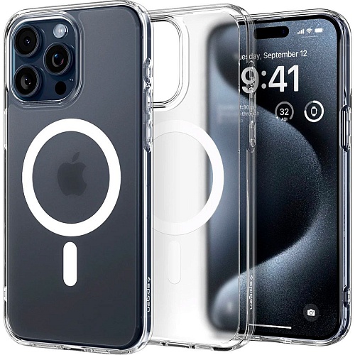 Чехол Spigen Ultra Hybrid MagSafe Case для Apple iPhone 15 Pro Frost Clear (ACS06719)