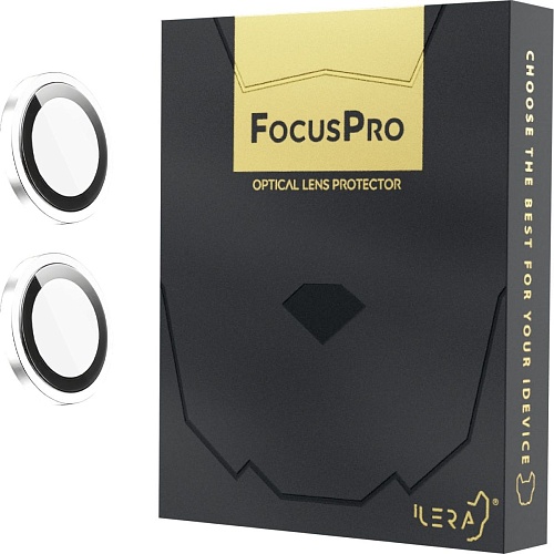 Защитное стекло на камеру iLera FocusPro Lens для Apple iPhone 16/16 Plus White (iLFPW16)