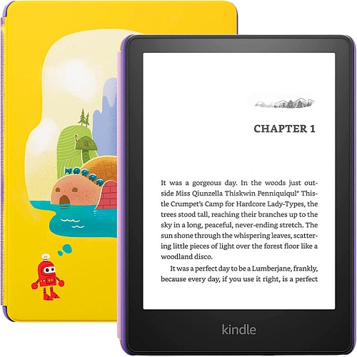 Электронная книга Amazon Kindle Paperwhite Kids 11th Gen 8GB 2021 Black with Robot Dreams Cover