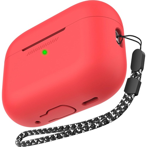 Чехол AhaStyle Colorful Silicone Case для AirPods Pro 2 Red (CP-187-2-C-RD)
