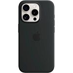 Чехол Silicone Case with MagSafe для Apple iPhone 15 Pro Black AAA