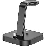 Бездротовий зарядний пристрій Hoco Graceful Magsafe 3in1 Wireless Fast Charger 15W CW43 Black