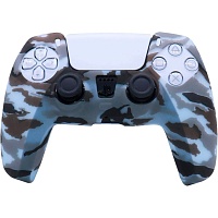 Чехол на геймпад Silicone Case для Sony DualSense Gray Camouflage