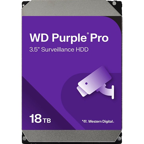 Жесткий диск 3.5" WD Purple Pro 18TB SATA 512MB (WD181PURP)