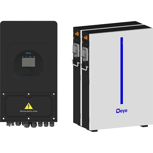Система зберігання енергії Deye SUN-5K-SG03 Black 5kW + 2 АКБ RW-M6.1-B 12.2kWh (51.2V/120Ah/6144Wh) - придбати в Дніпрі, Україні: ціна, характеристики | інтернет-магазин TOUCH