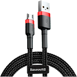 Кабель Baseus Cafule Micro USB 2m (CAMKLF-C91) Red/Black