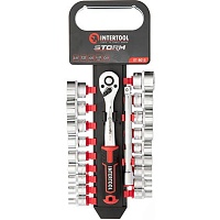 Набір торцевих головок із тріскачкою Intertool ET-8015 18шт - придбати в Дніпрі, Україні: ціна, характеристики | інтернет-магазин TOUCH