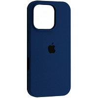Чехол Silicone Case для Apple iPhone 16 Pro Deep Navy AA