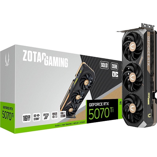 Видеокарта Zotac Gaming GeForce RTX 5070 Ti Solid Core OC (ZT-B50710J2-10P) EU
