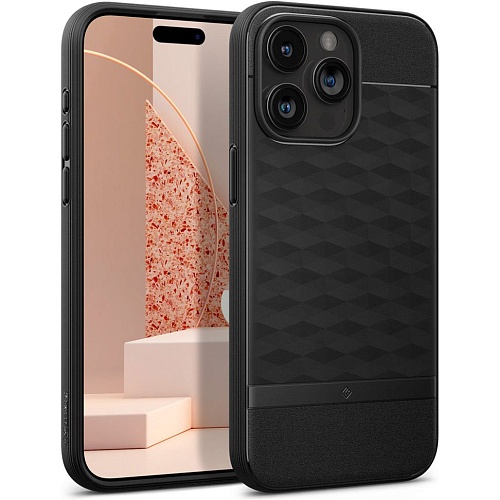 Чехол Caseology Parallax Mag MagSafe для Apple iPhone 15 Pro Matte Black (ACS06749)