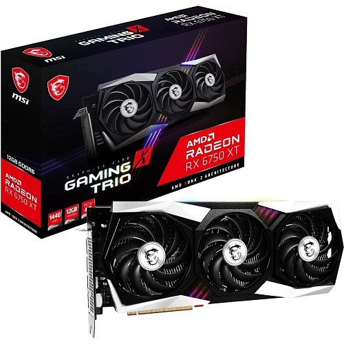 Відеокарта MSI Radeon RX 6750 XT Gaming X Trio 12G (912-V399-003) - придбати в Дніпрі, Україні: ціна, характеристики | інтернет-магазин TOUCH