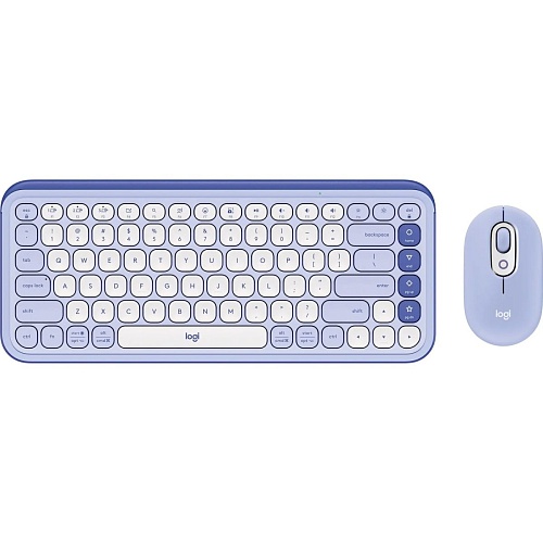 Комплект (клавиатура + мышь) Logitech POP Icon Combo Bluetooth UA Lilac (920-013078)