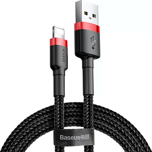 Кабель Baseus Cafule USB to Lightning 3m Red/Black (CALKLF-R91)
