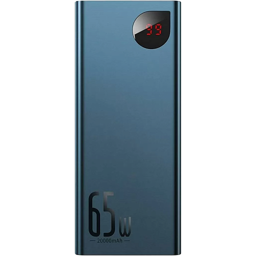 Внешний аккумулятор Baseus Adaman Metal Digital Display 20000mAh 65W Blue (PPIMDA-D03)