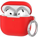 Чехол AhaStyle Colorful Silicone Case для AirPods 4 Red
