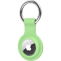 Чехол для поисковой метки Apple AirTag Silicone Key Ring Fluorescent Green HC