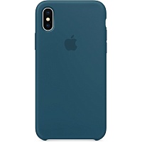 Чехол Silicone Case для Apple iPhone XS (Cosmos Blue) AAA