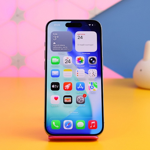 Смартфон Apple iPhone 15 Pro 256GB Natural Titanium (MTV53) Б/У