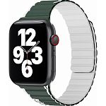 Ремешок WiWU Wi-WB010 Smart Magnetic Silicone для Apple Watch 42/44/45/49mm Green/Grey