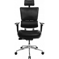 Офисное кресло GT Racer X-807 Leather Black (P-02)