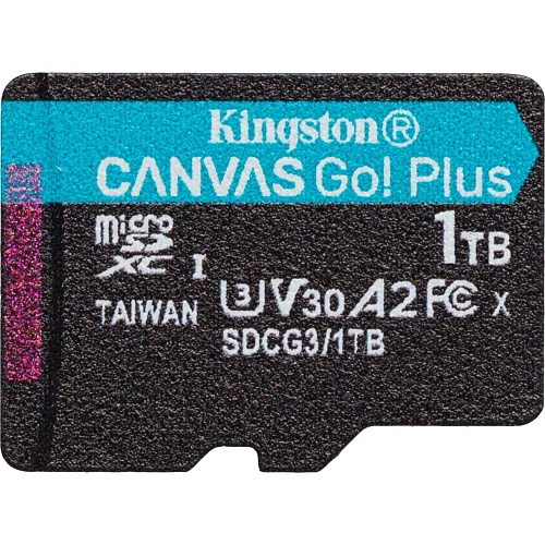 Карта пам'яті Kingston microSDXC Canvas Go! Plus 1TB Class 10 UHS-1 U3 А2 V30 (SDCG3/1TBSP) - придбати в Дніпрі, Україні: ціна, характеристики | інтернет-магазин TOUCH
