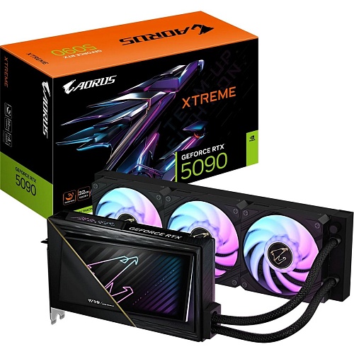Відеокарта AORUS GeForce RTX 5090 XTREME WATERFORCE 32GB (GV-N5090AORUSX W-32GD) UA - придбати в Дніпрі, Україні: ціна, характеристики | інтернет-магазин TOUCH
