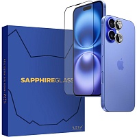 Защитное стекло iLera Sapphire Ultra + Glass для Apple iPhone 16 (iLSPDL+16)