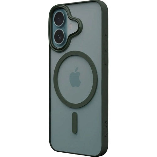 Чехол iLera ColorAnt Clear Case with MagSafe для Apple iPhone 16 Deep Green (iLGCAClCaDG16)
