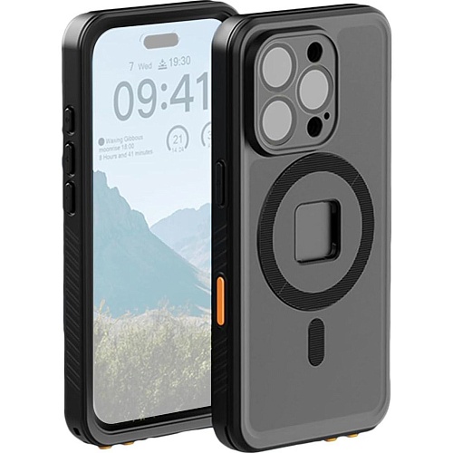Водонепроницаемый чехол Telesin для iPhone 16 Pro Max with MagSafe P4-WTP-05 Black