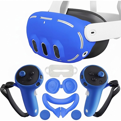 Набор аксессуаров Tahnuhna 6-in-1 VR для Meta Quest 3 Blue