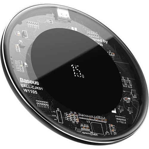 Беспроводное зарядное устройство Baseus Simple Wireless 15W Charger Type-C Version (WXJK-BA02) Transparent