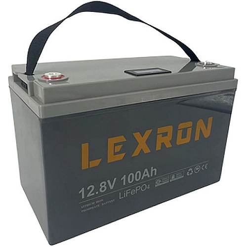Акумулятор Lexron LiFePO4 12V (12.8V/100Ah/1280Wh) (LR-LTM-12.8V-100AH) - придбати в Дніпрі, Україні: ціна, характеристики | інтернет-магазин TOUCH