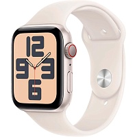 Смарт-часы Apple Watch SE 2 GPS + Cellular 40mm Starlight Aluminum Case with Starlight Sport Band S/M (MXFY3, MXGJ3) Витрина Смарт-часы Apple Watch SE 2 GPS + Cellular 40mm Starlight Aluminum Case with Starlight Sport Band S/M (MXFY3, MXGJ3) Витрина