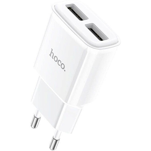 Сетевое зарядное устройство Hoco C88A 2-USB White