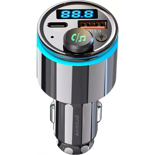 FM-трансмітер Proove FM Launcher Nexus 30W Type-C+USB Black (FMNX30110001) - придбати в Дніпрі, Україні: ціна, характеристики | інтернет-магазин TOUCH
