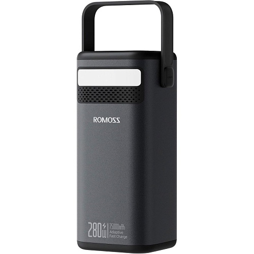 Внешний аккумулятор Romoss PMT75 75000mAh 280W Black (PMT75-1E2-2133H)