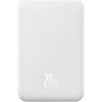 Внешний аккумулятор Baseus Magnetic Mini 20W 20000 mAh White (PPCX150002)