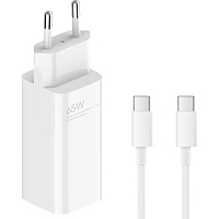 Сетевое зарядное устройство Xiaomi 65W Charger + Cable USB-C to USB-C White (BHR5515GL) Сетевое зарядное устройство Xiaomi 65W Charger + Cable USB-C to USB-C White (BHR5515GL)