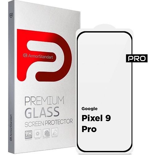 Защитное стекло ArmorStandart Full Pro Glass для Google Pixel 9 Pro Black (ARM74678)