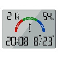 Термогигрометр YIDA Time 9905 White
