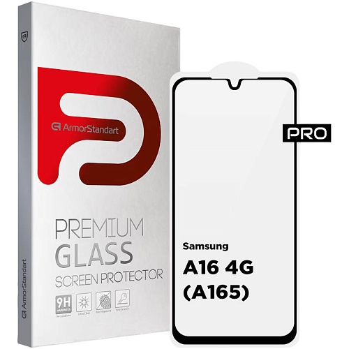 Захисне скло ArmorStandart Pro Full Glass для Samsung A16 4G Black (ARM80171) - придбати в Дніпрі, Україні: ціна, характеристики | інтернет-магазин TOUCH
