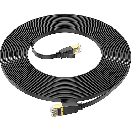 Патч-корд Hoco US07 General Cat 6 U/UTP Pure Copper Flat Network Cable 10m Black (780713) Патч-корд Hoco US07 General Cat 6 U/UTP Pure Copper Flat Network Cable 10m Black (780713)