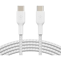Кабель Belkin Boost Up Charge Braided USB-C to USB-C 1m White (CAB004BT1MWH) - придбати в Дніпрі, Україні: ціна, характеристики | інтернет-магазин TOUCH Кабель Belkin Boost Up Charge Braided USB-C to USB-C 1m White (CAB004BT1MWH) - придбати в Дніпрі, Україні: ціна, характеристики | інтернет-магазин TOUCH