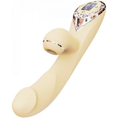 Вібратор з вакуумною стимуляцією KissToy A-King Pro Yellow (SO4081) - придбати в Дніпрі, Україні: ціна, характеристики | інтернет-магазин TOUCH