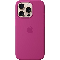 Чехол Silicone Case with MagSafe для Apple iPhone 16 Pro Fuchsia AAA