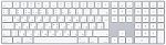 Клавиатура Apple Wireless Keyboard with Numeric Keypad (MQ052)