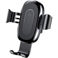 Автотримач із бездротовою зарядкою Baseus Wireless Charger Gravity Car Mount Black (WXYL-01) - придбати в Дніпрі, Україні: ціна, характеристики | інтернет-магазин TOUCH